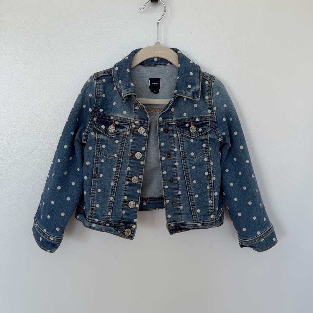 GAP Kids Denim Jacket with White Dots